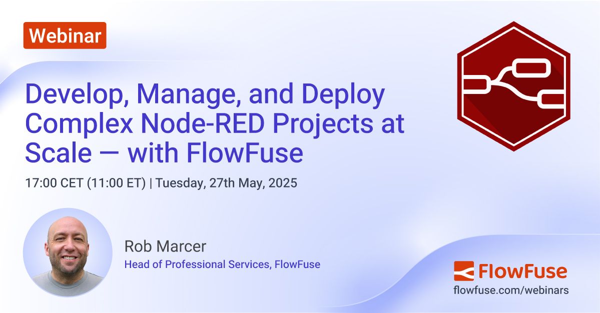 Image representing Develop, Manage, and Deploy Complex Node-RED Projects at Scale, with FlowFuse
